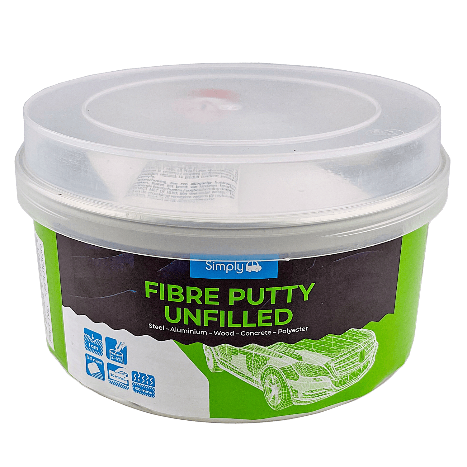SIMPLY AUTO FIBRE PUTTY-UNFILLED (2 maten)
