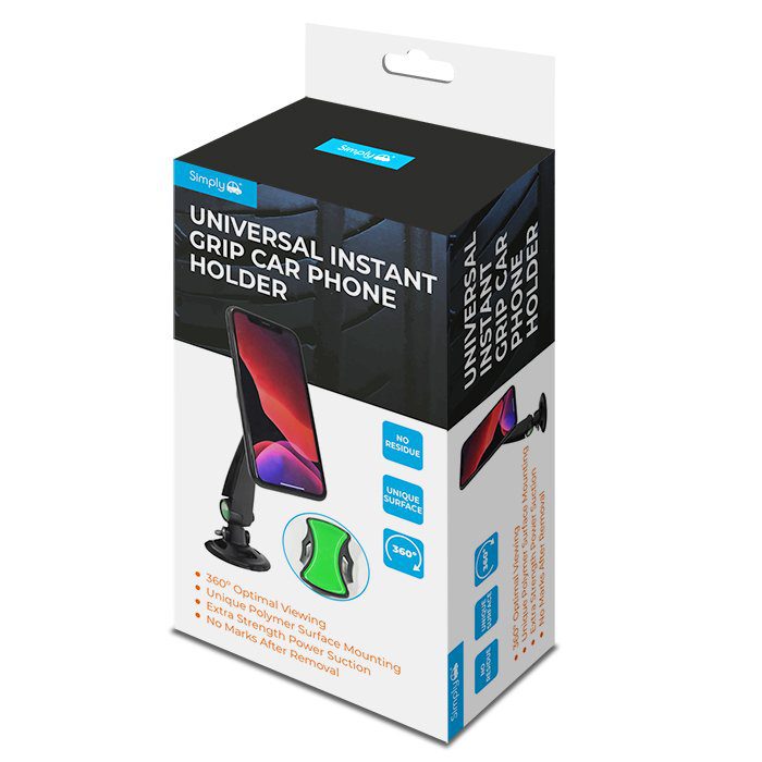 Universal-Instant-Grip Car Phone Holder